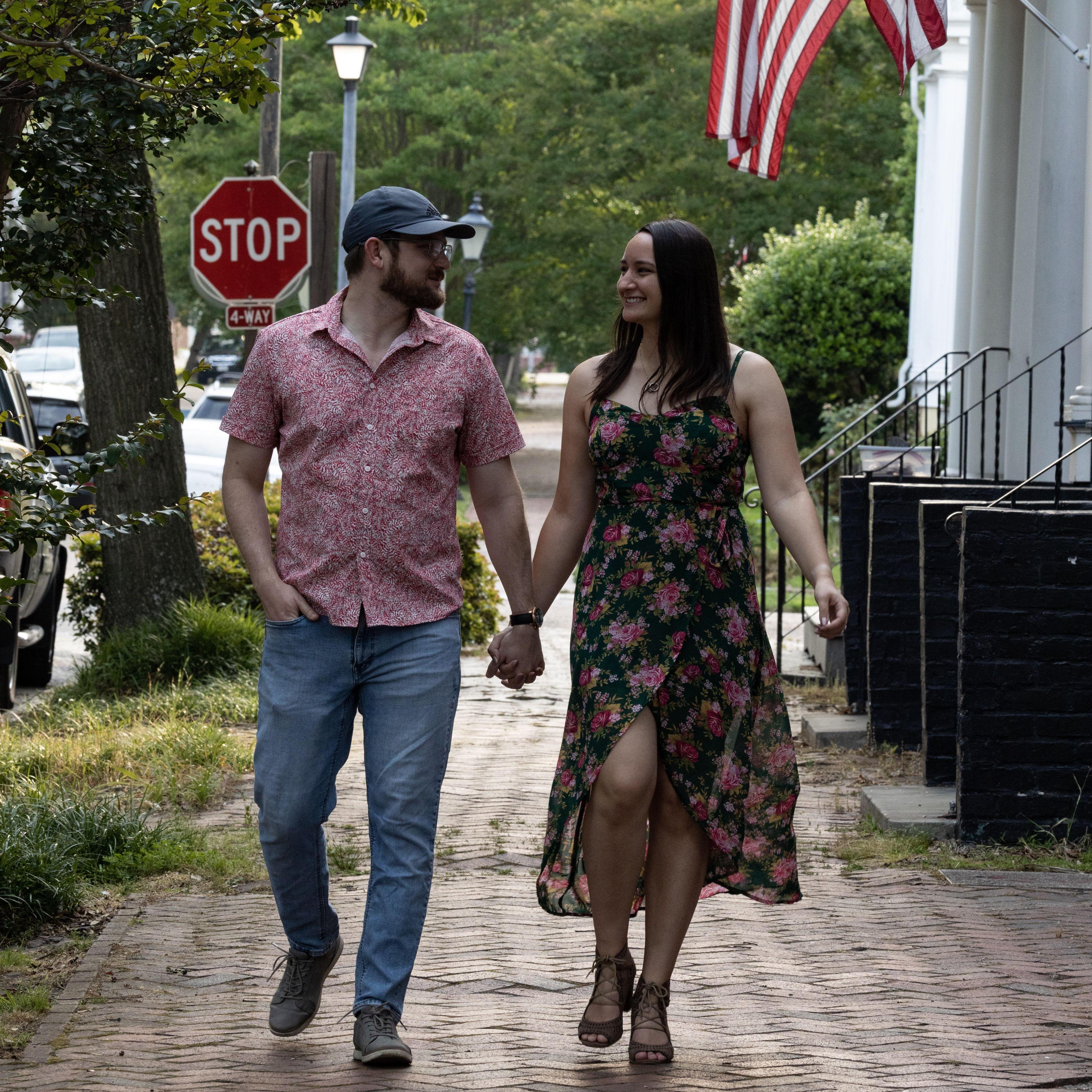 Engagement photos with Weston in Portsmouth, VA, May 2023