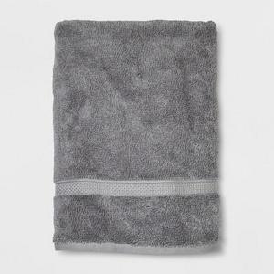 Perfeclty Soft Solid Bath Towel Jet Gray - Opalhouse™