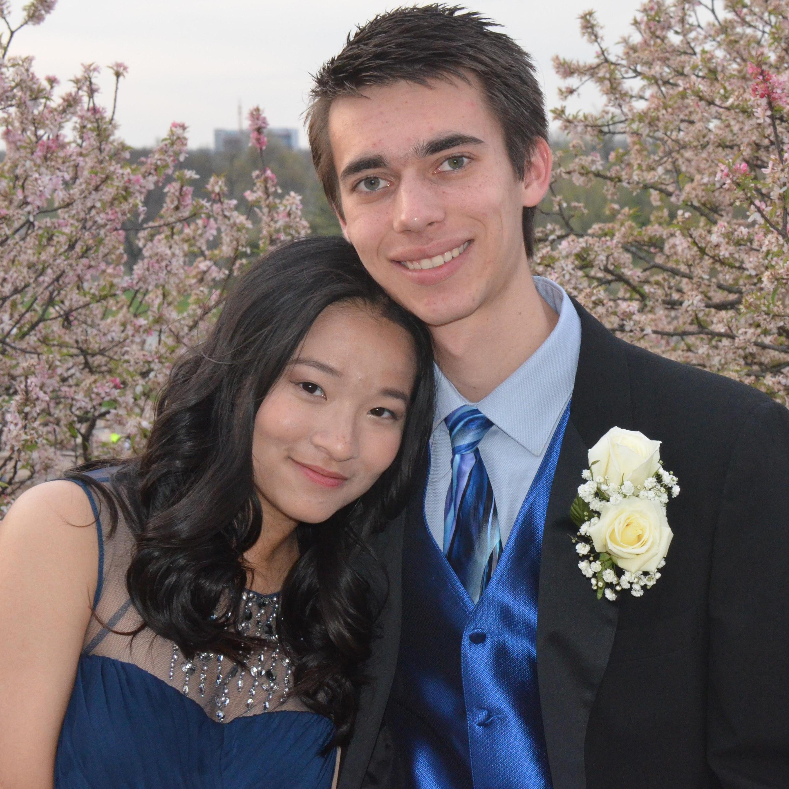 4/8/17 - Pictures together before prom senior year!
