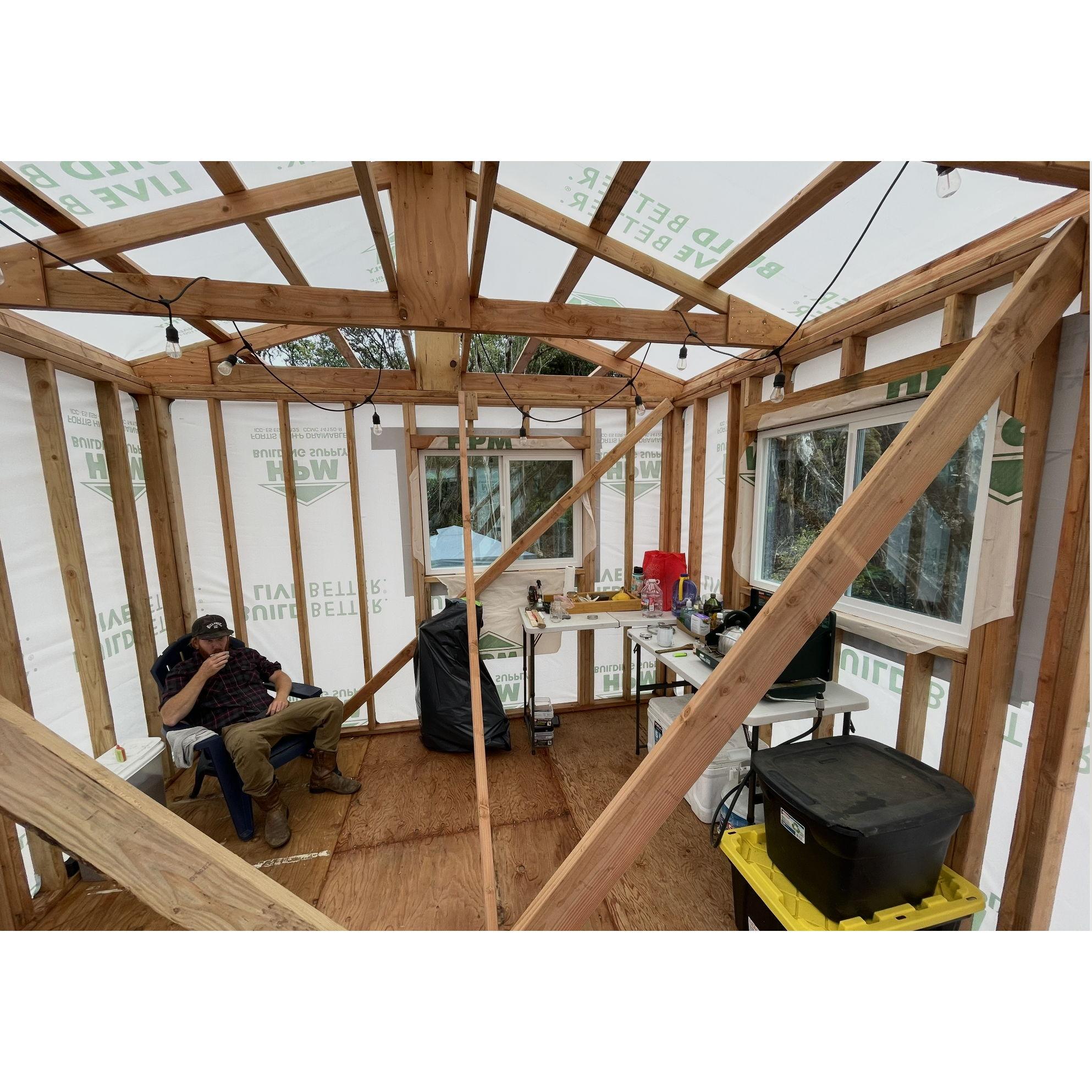 Building our cabin January 2022