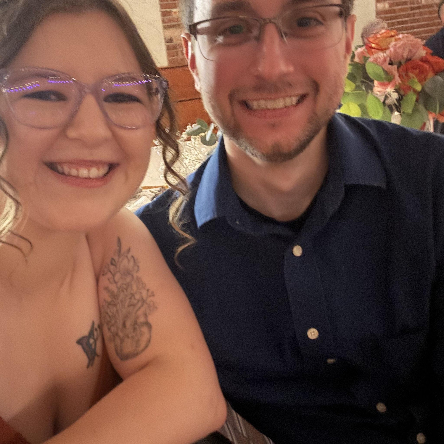 Us at Faith's wedding in 2025