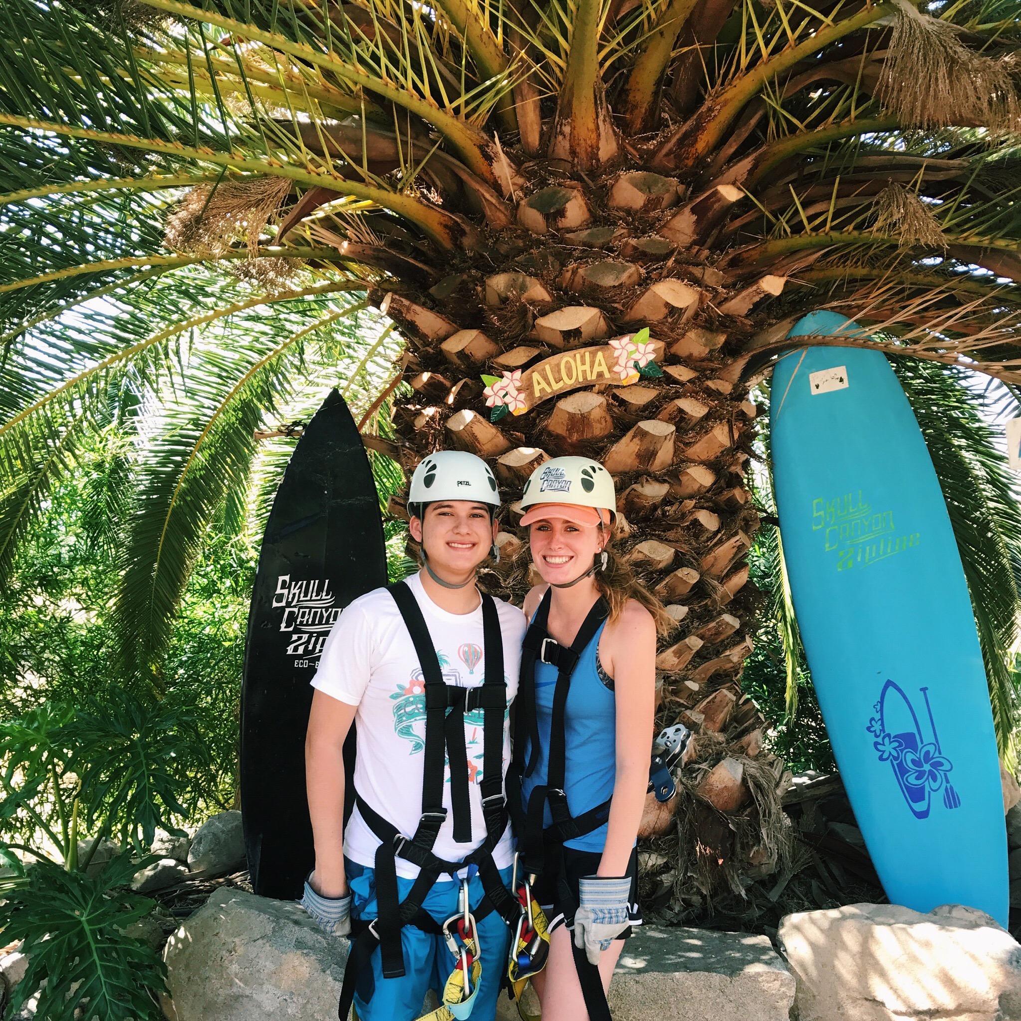 Zip Lining in Skull Canyon