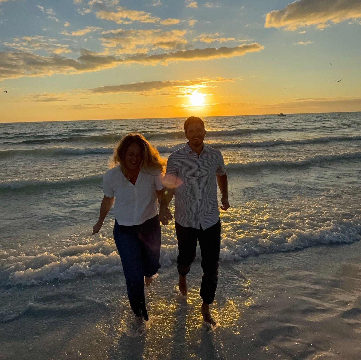 We even fully committed to running into the ocean! We had a blast!