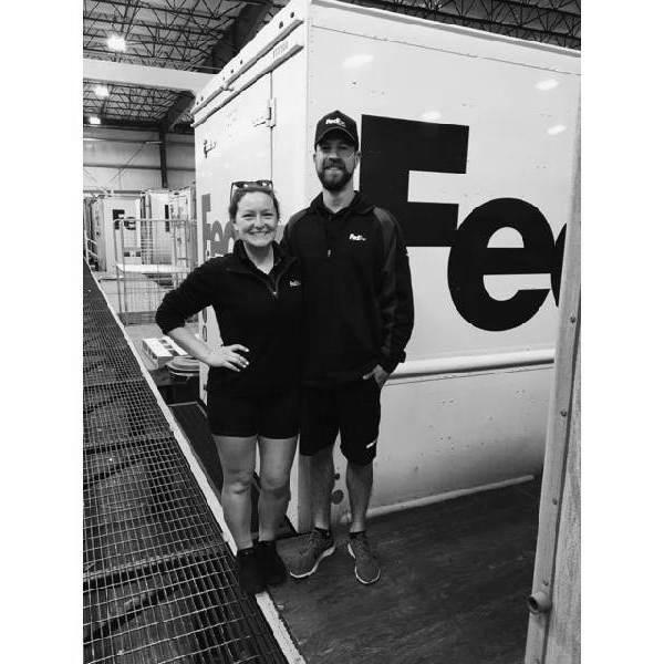 Our first day of work together for MC Shipping!