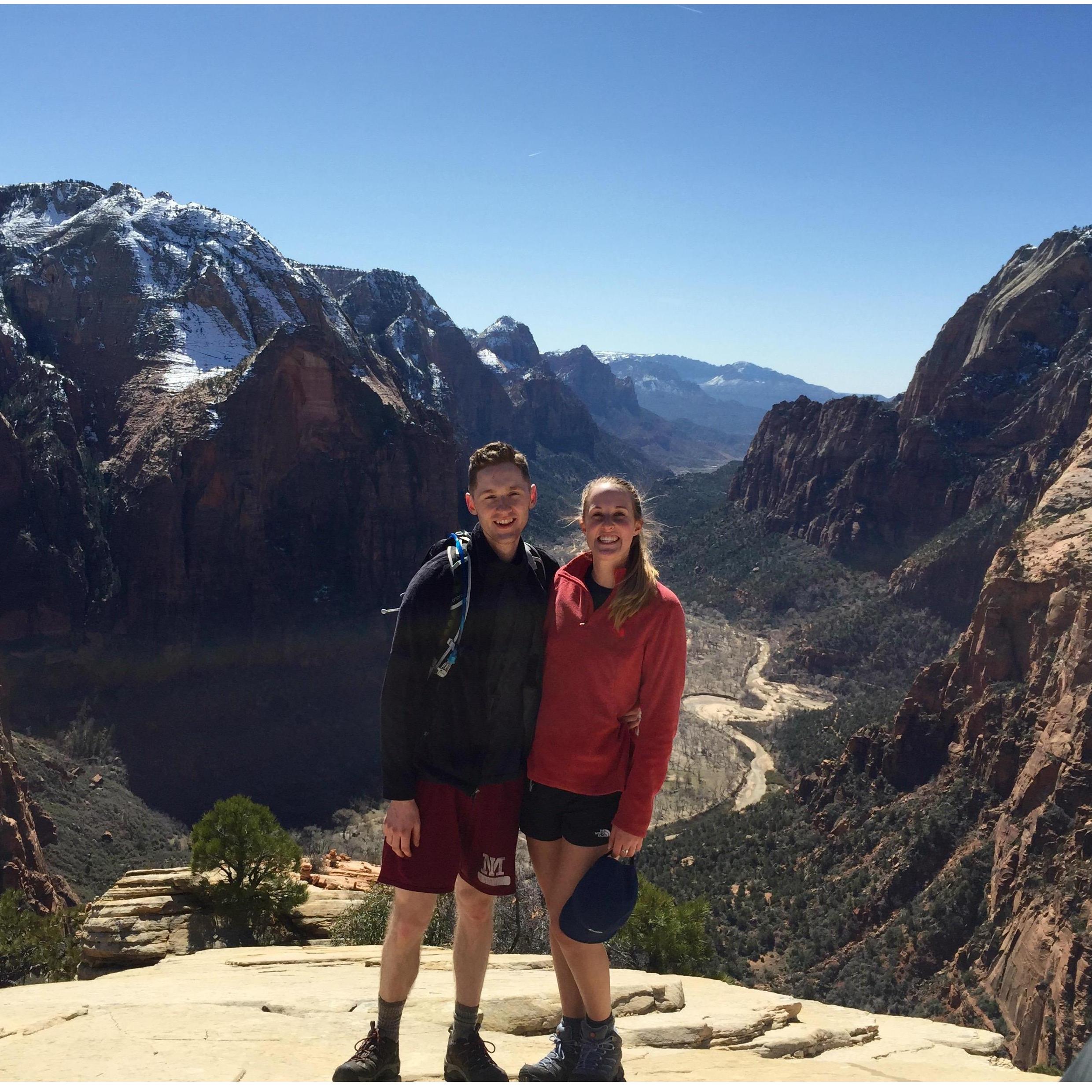 Another snap from spring break! Angels Landing, Zion National Park. (2015)