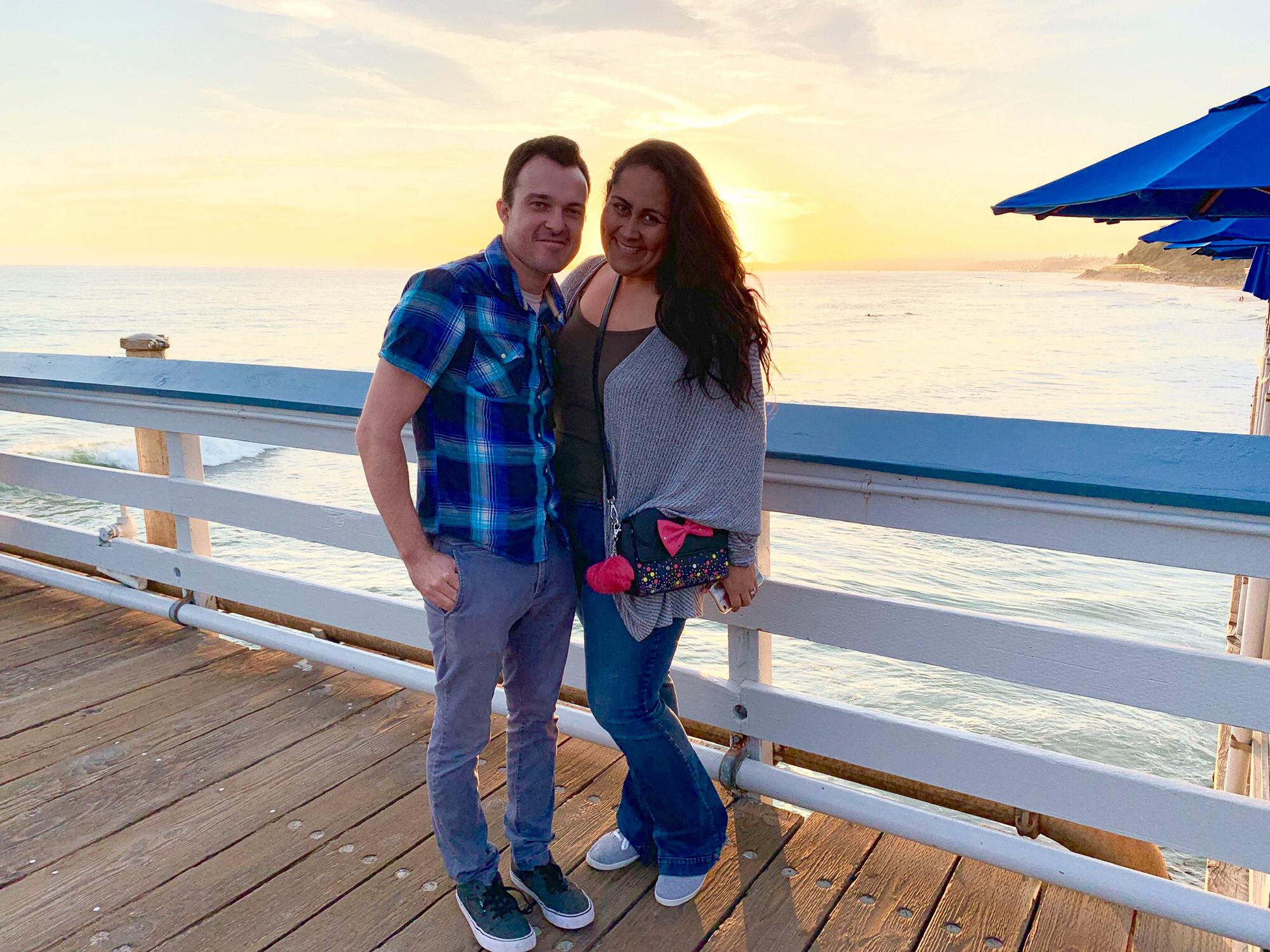 Night out at San Clemente Pier where we had a nice dinner while watching the sunset.