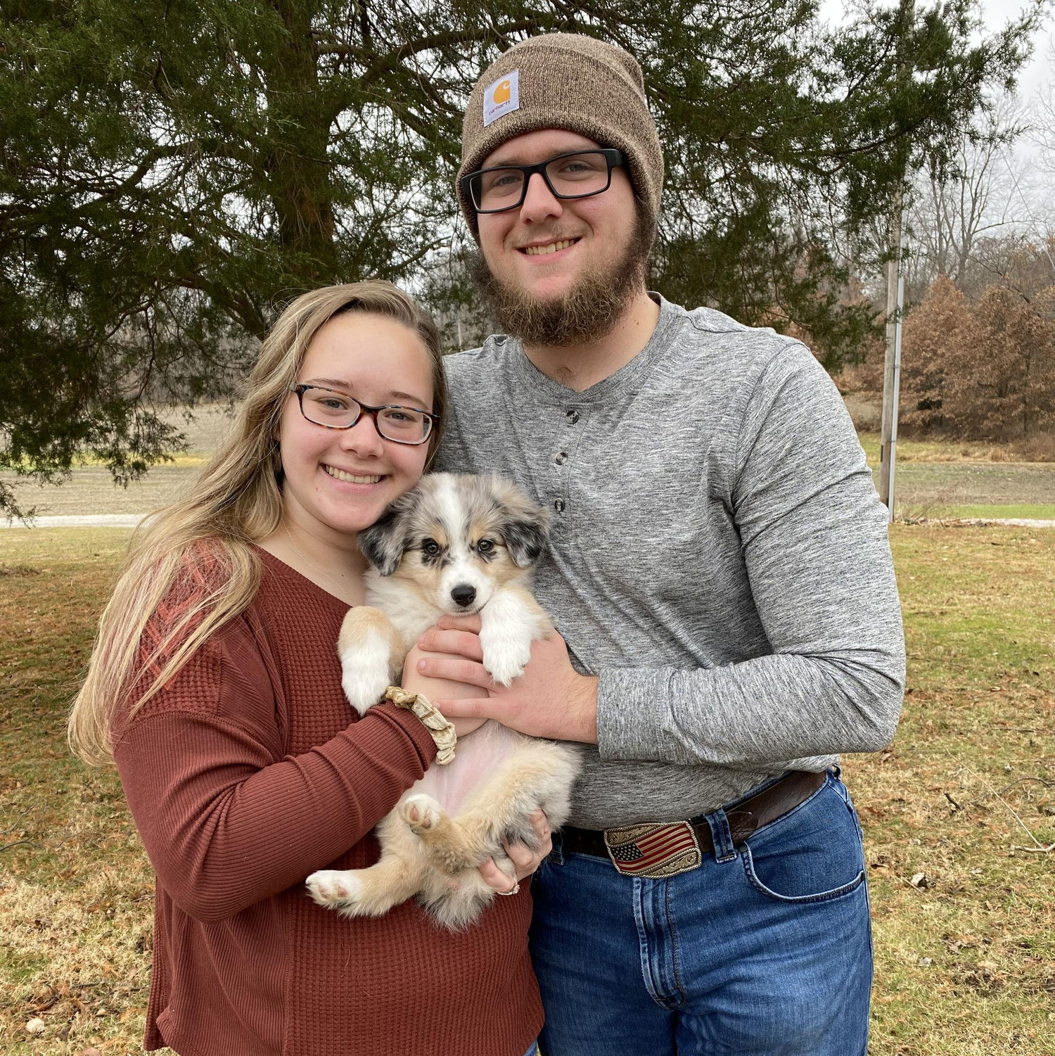 Our first Christmas with Miss Hazel!