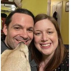 A New Year's picture photo bombed by Stella