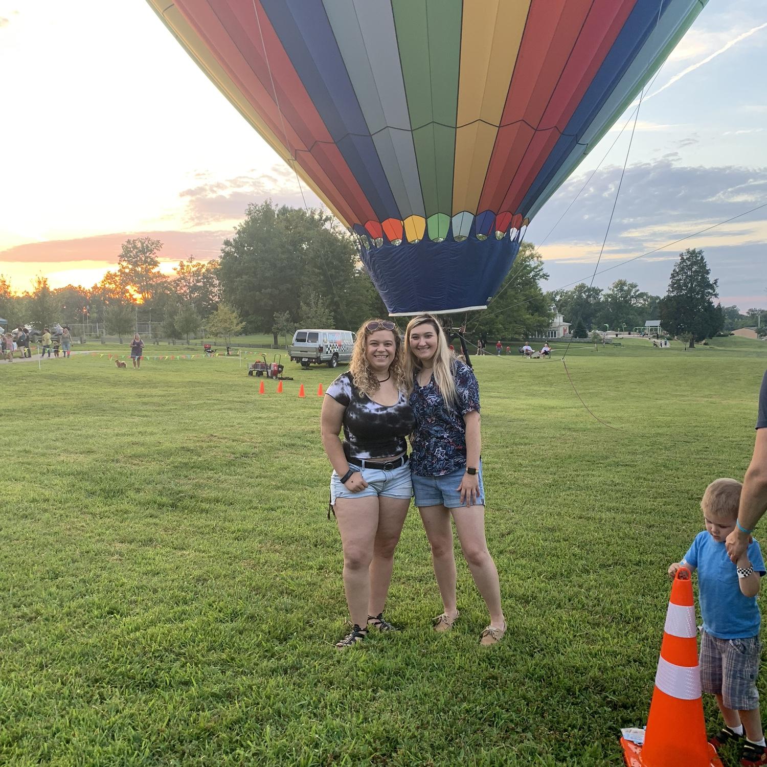 First hot air balloon ride in KY!