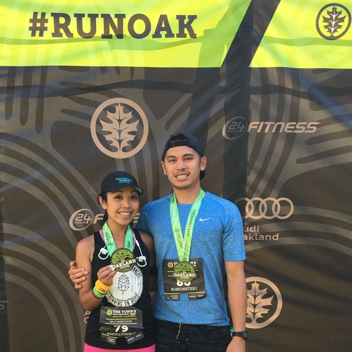 Downtown Oakland — One of our many race events in the town. True story: the first time Holly completed a 5K was at Lake Merritt, with Jonathan's help. He stayed with her pace, even though he's faster.