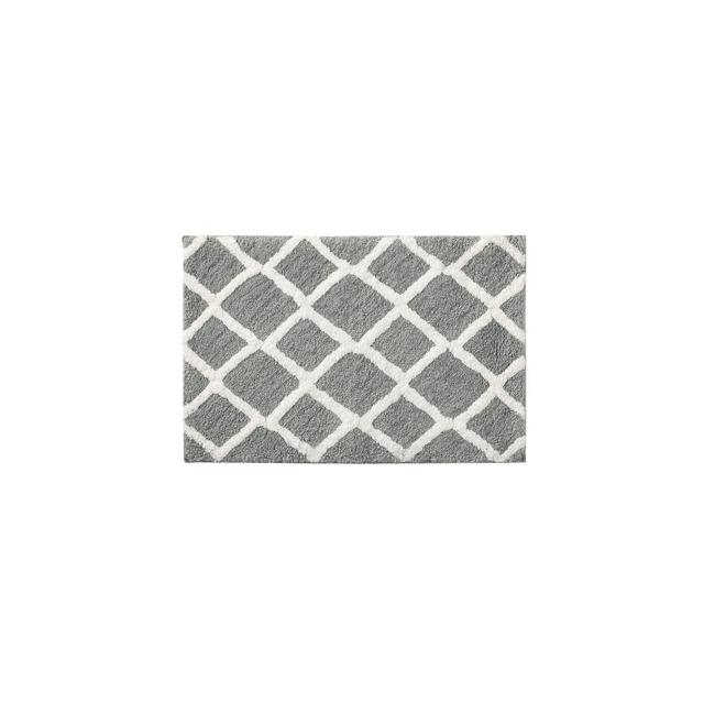 Madison Park Bittman 21" x 34" Reversible High Pile Tufted Microfiber Bath Rug