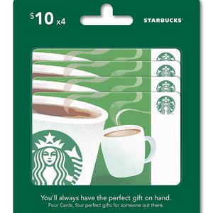 Starbucks Gift Cards, Multipack of 4