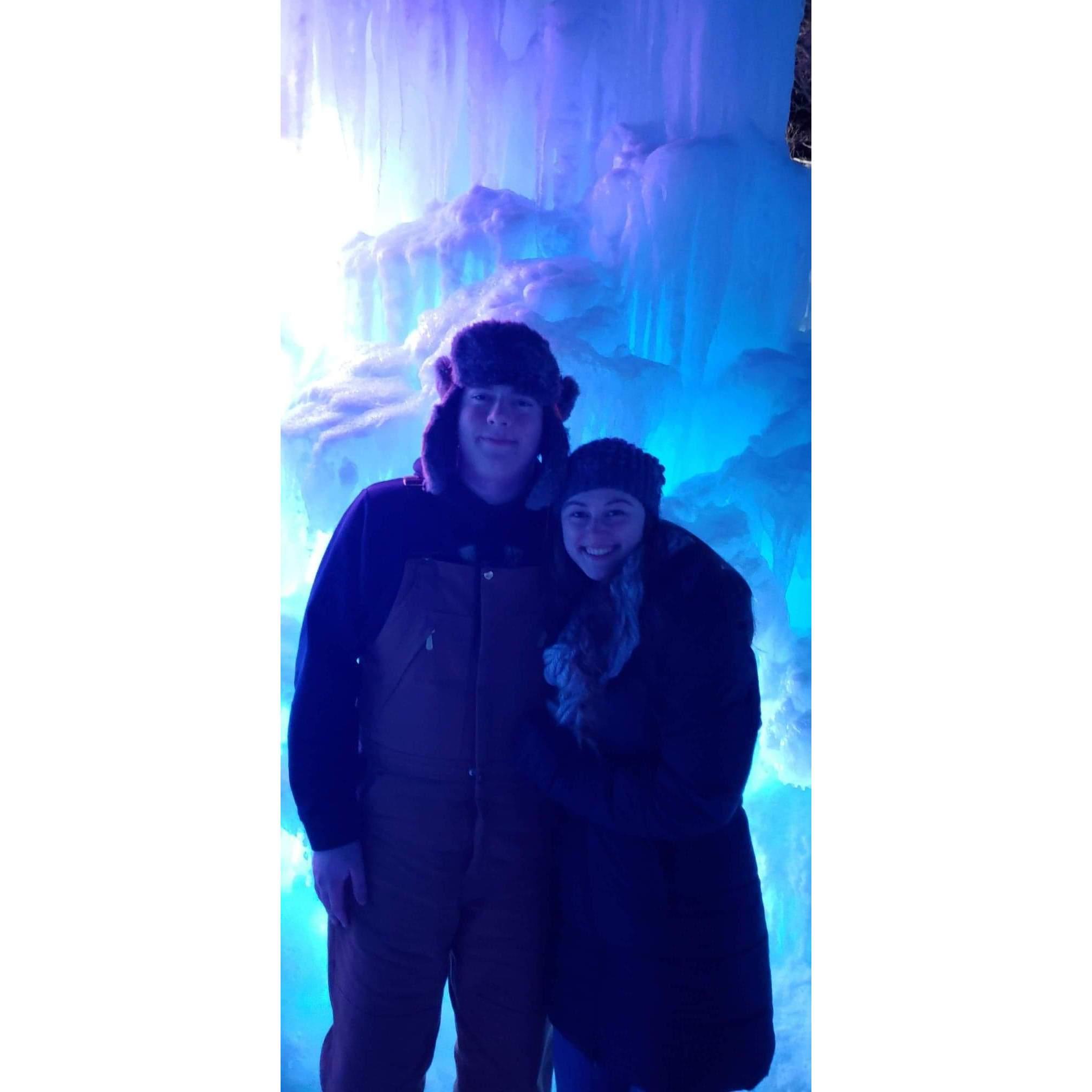 First official date - Lake Geneva Ice Castles - Valentine's Day Trip 2019