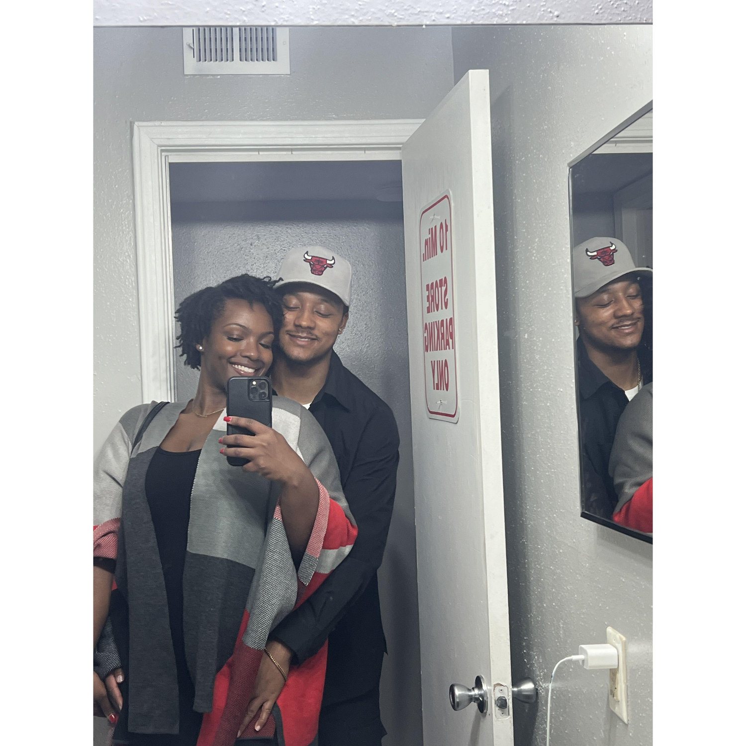 Quick picture before spending our first Valentines Day together