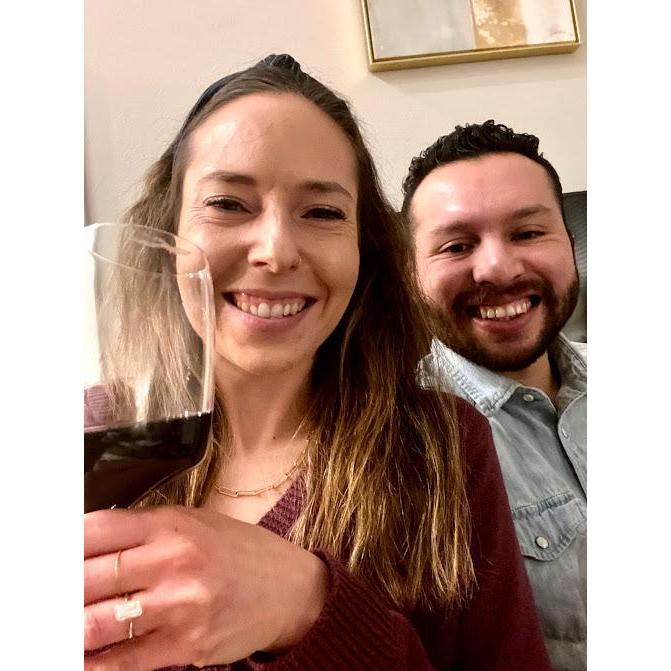 Engagement celebrations at our apartment!