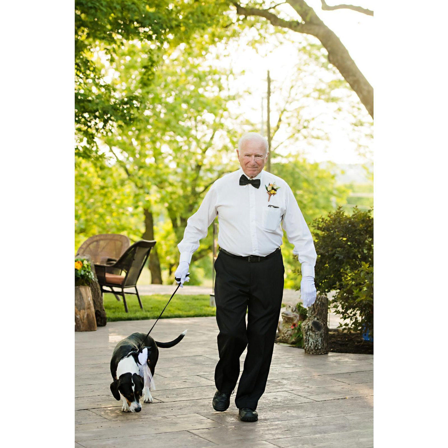 The Ring Bearer and his handler