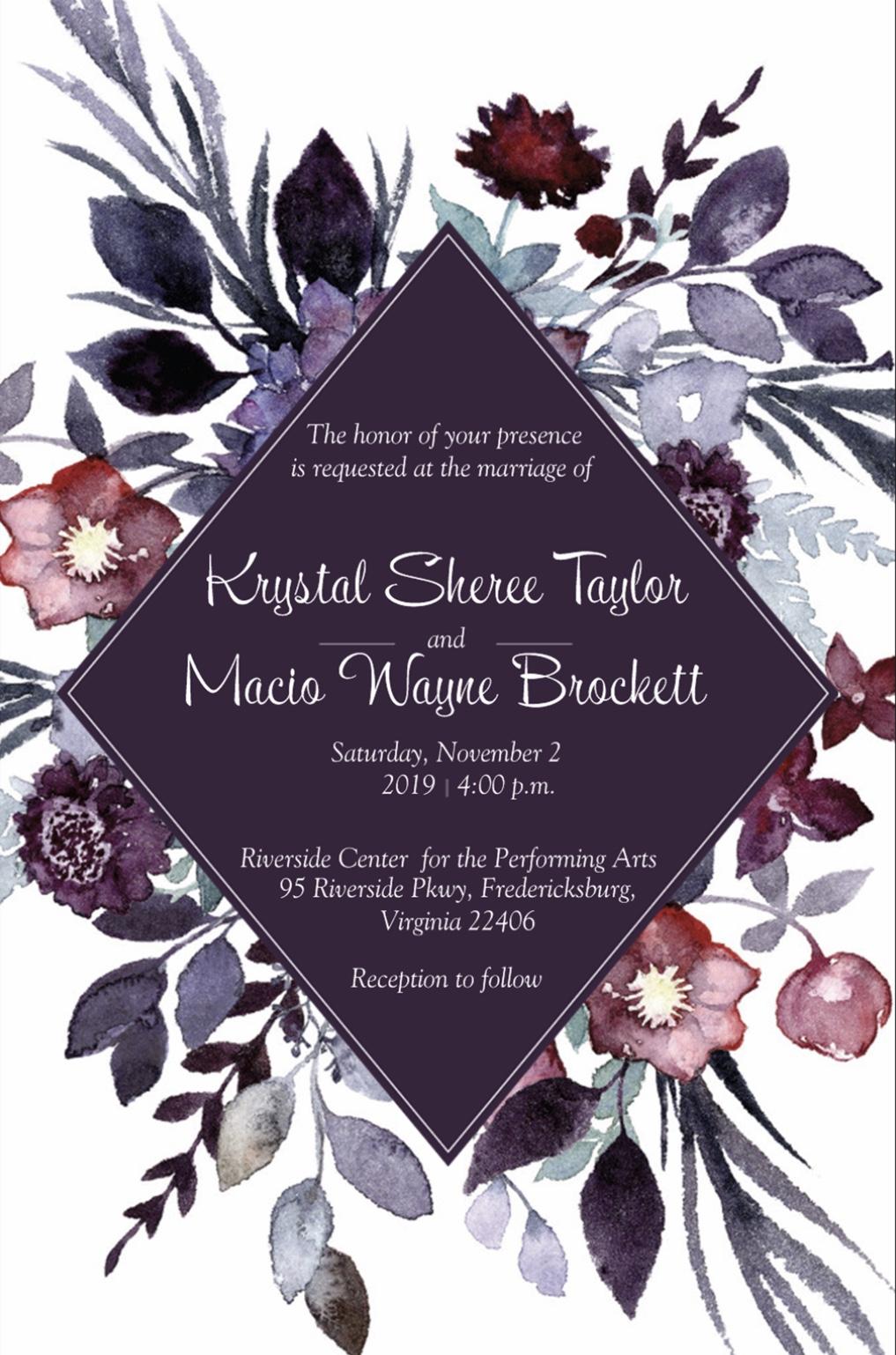 The Wedding Website of Krystal Taylor and Macio Brockett