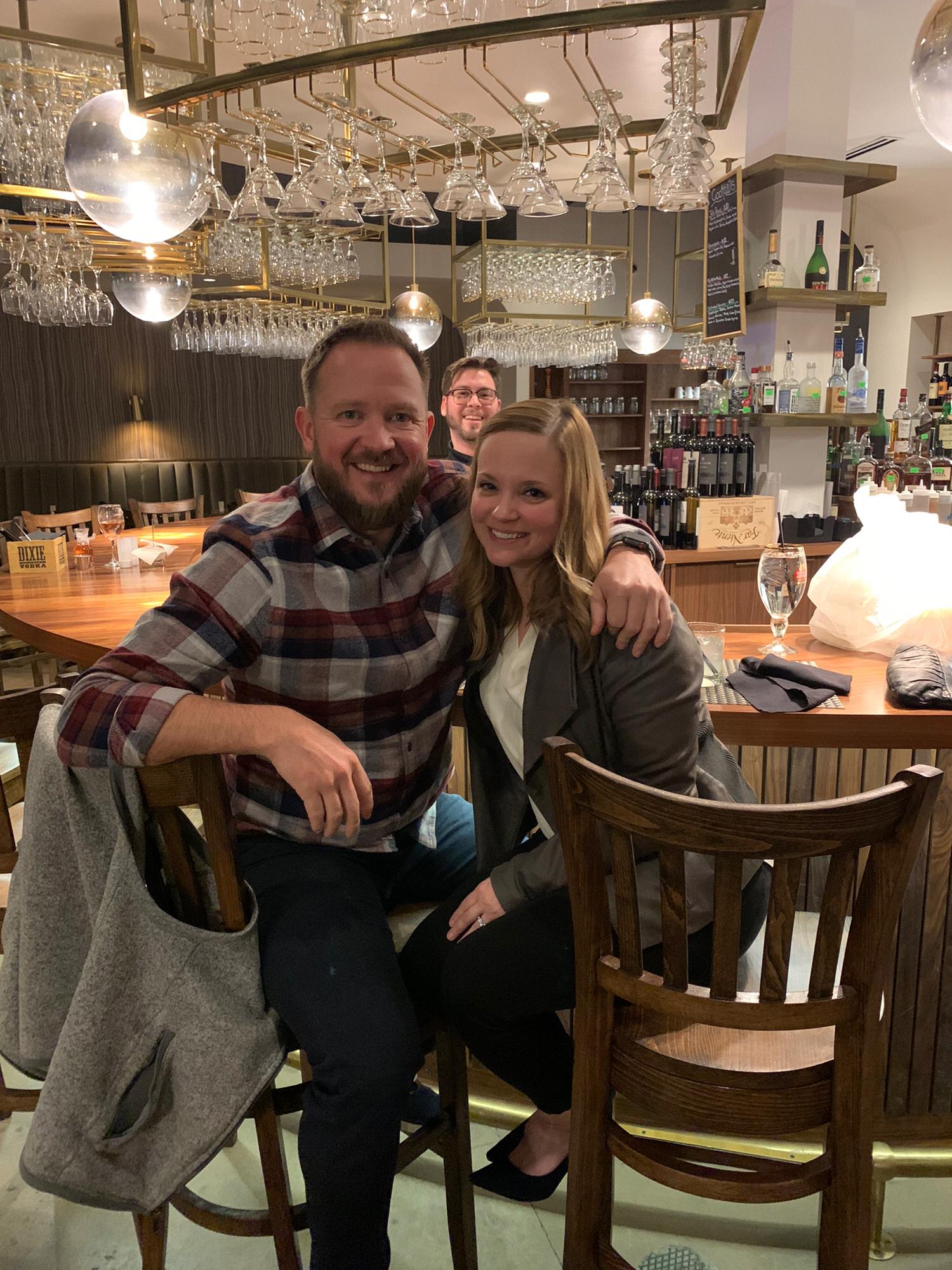 Trav’s birthday dinner in Charlotte