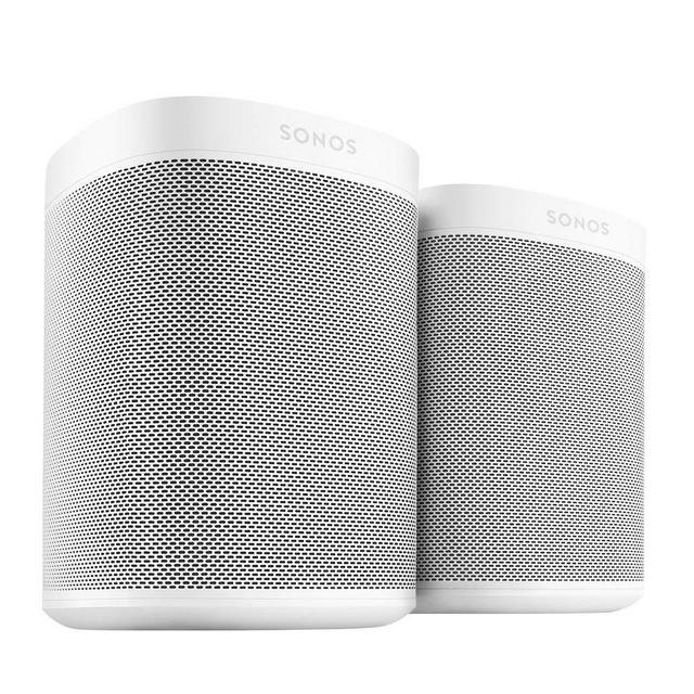 Two Room Set with all-new Sonos One - Smart Speaker with Alexa voice control built-In. Compact size with incredible sound for any room. (White)