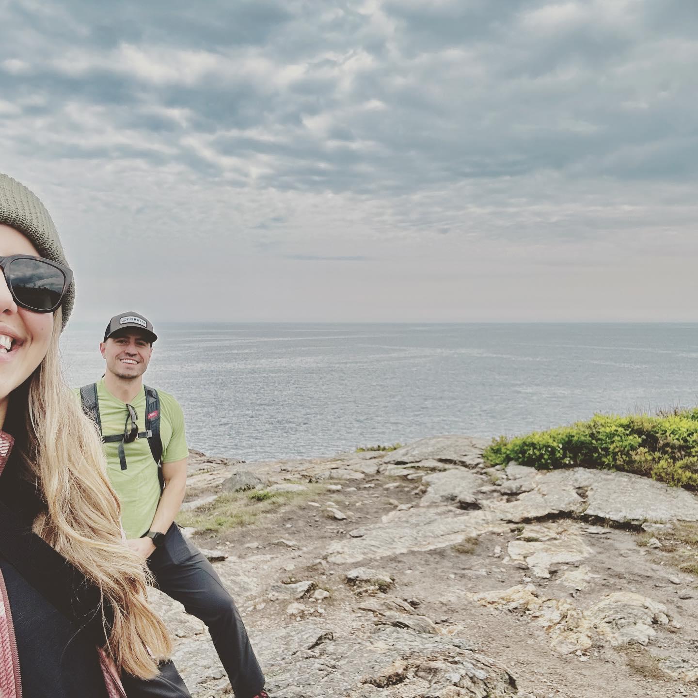 Enjoying one of our favorite things to do during the summer, hiking in Maine!