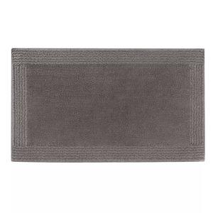 Madison Park Signature Splendor Reversible Tufted Cotton Bath Rugs - Charcoal