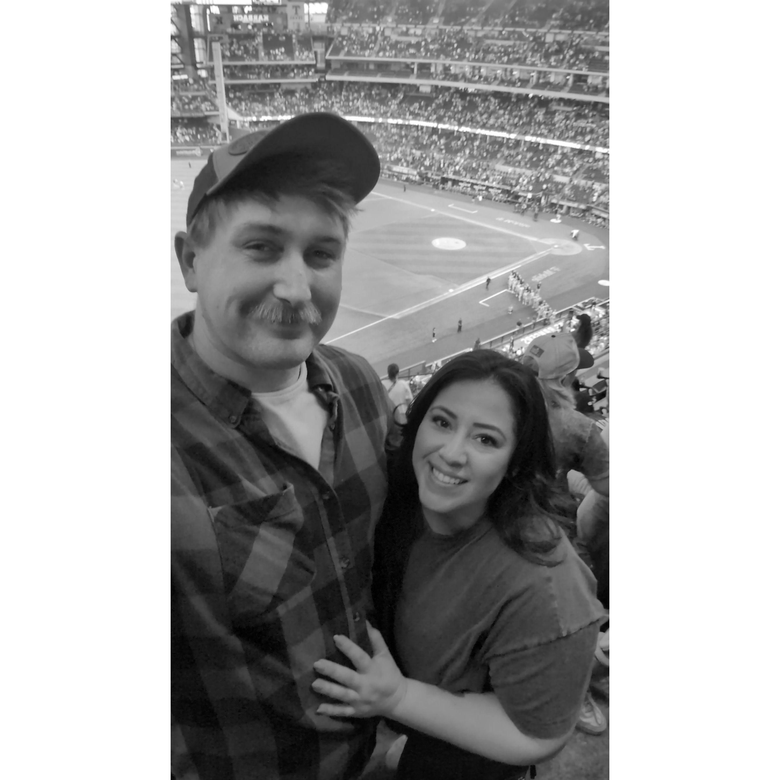 Our first baseball game!