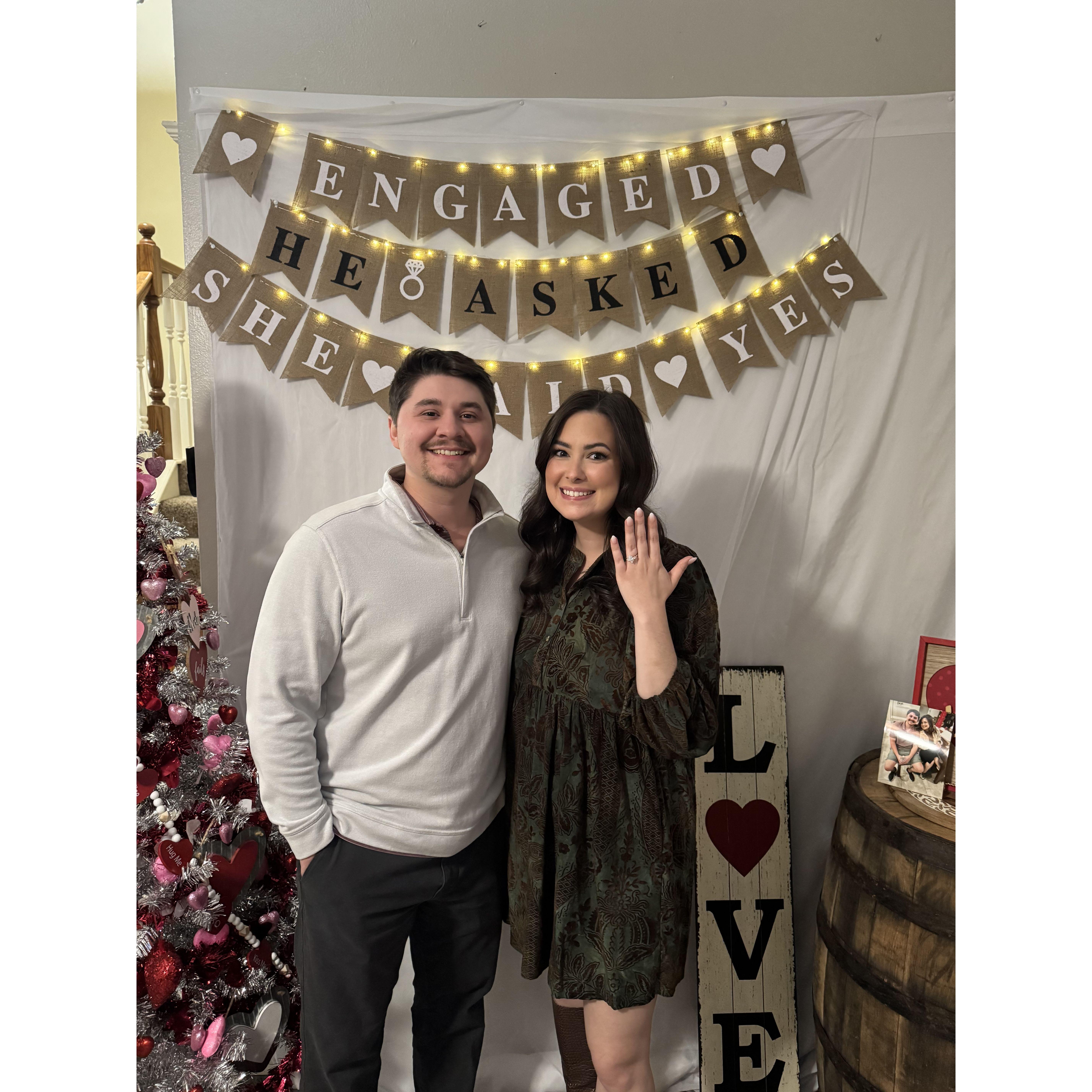 Celebrated 4 years together with an engagement