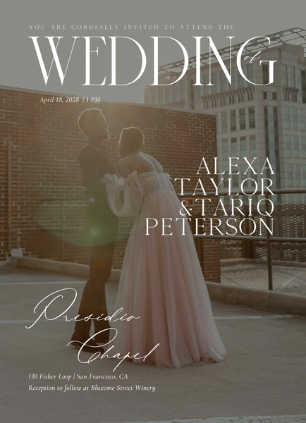 Cleveland Photo | White | Zola Wedding Invitations