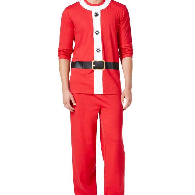 Family Pajamas Men's Santa Suit Pajama Set