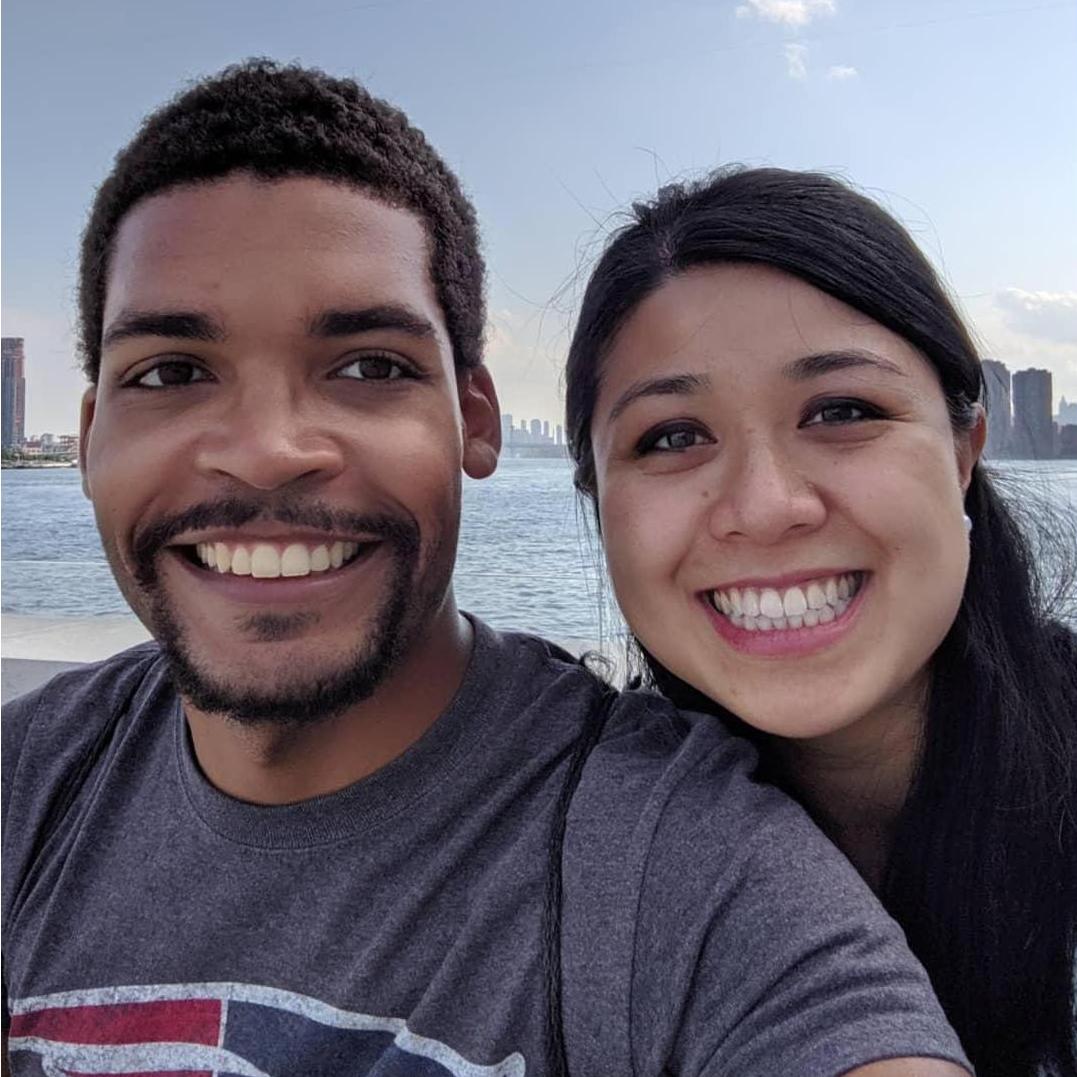 The caring couple crossed into many lovely locations, including Roosevelt Island, NY.