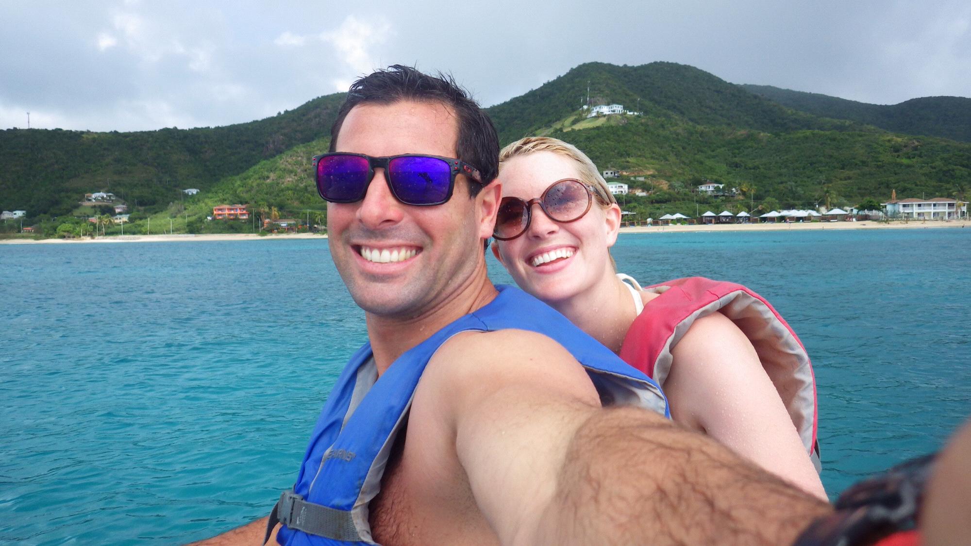 Jet-skiing in the Caribbean