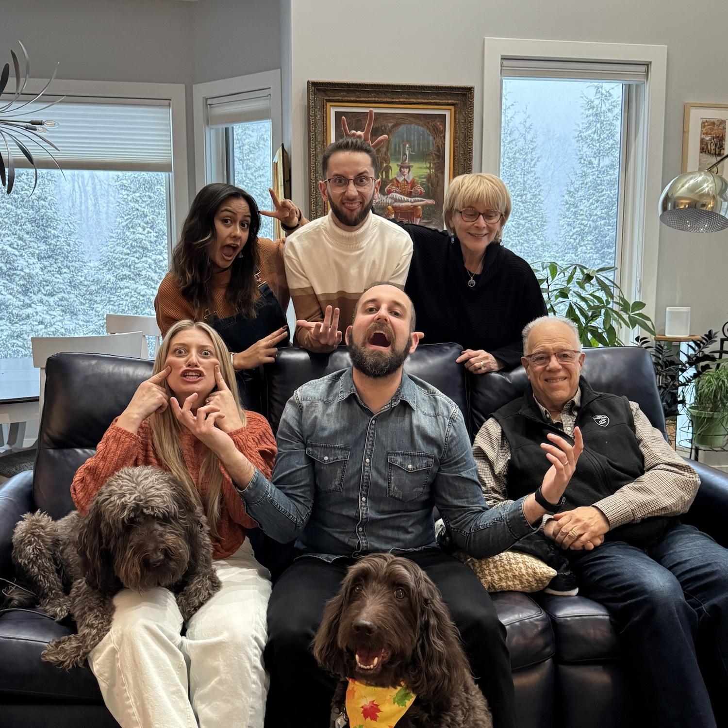 The Averbook fam during Thanksgiving 2025