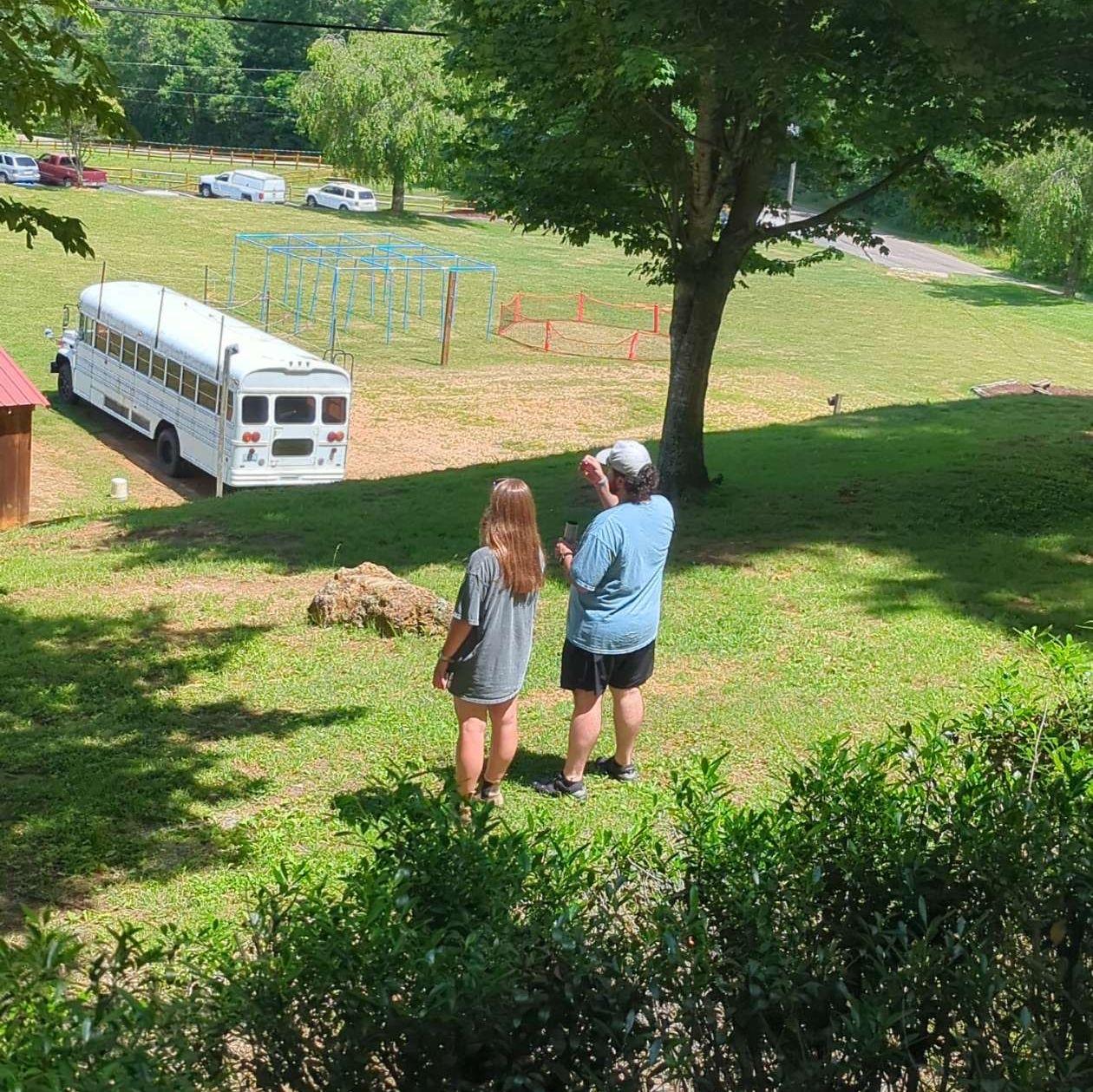 The first time Carson came to camp!