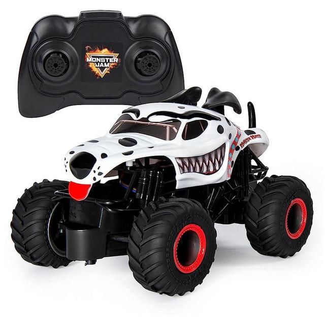 Monster Jam, Official Monster Mutt Dalmatian Remote Control Monster Truck, 1:24 Scale, 2.4 GHz, for Ages 4 and Up