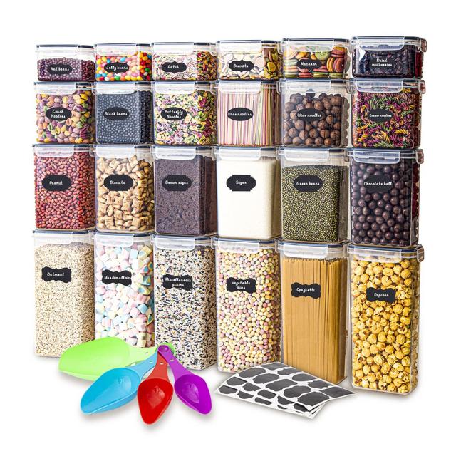 Guiwushiqi 24 Containers Locking Lids Food Storage Container Set