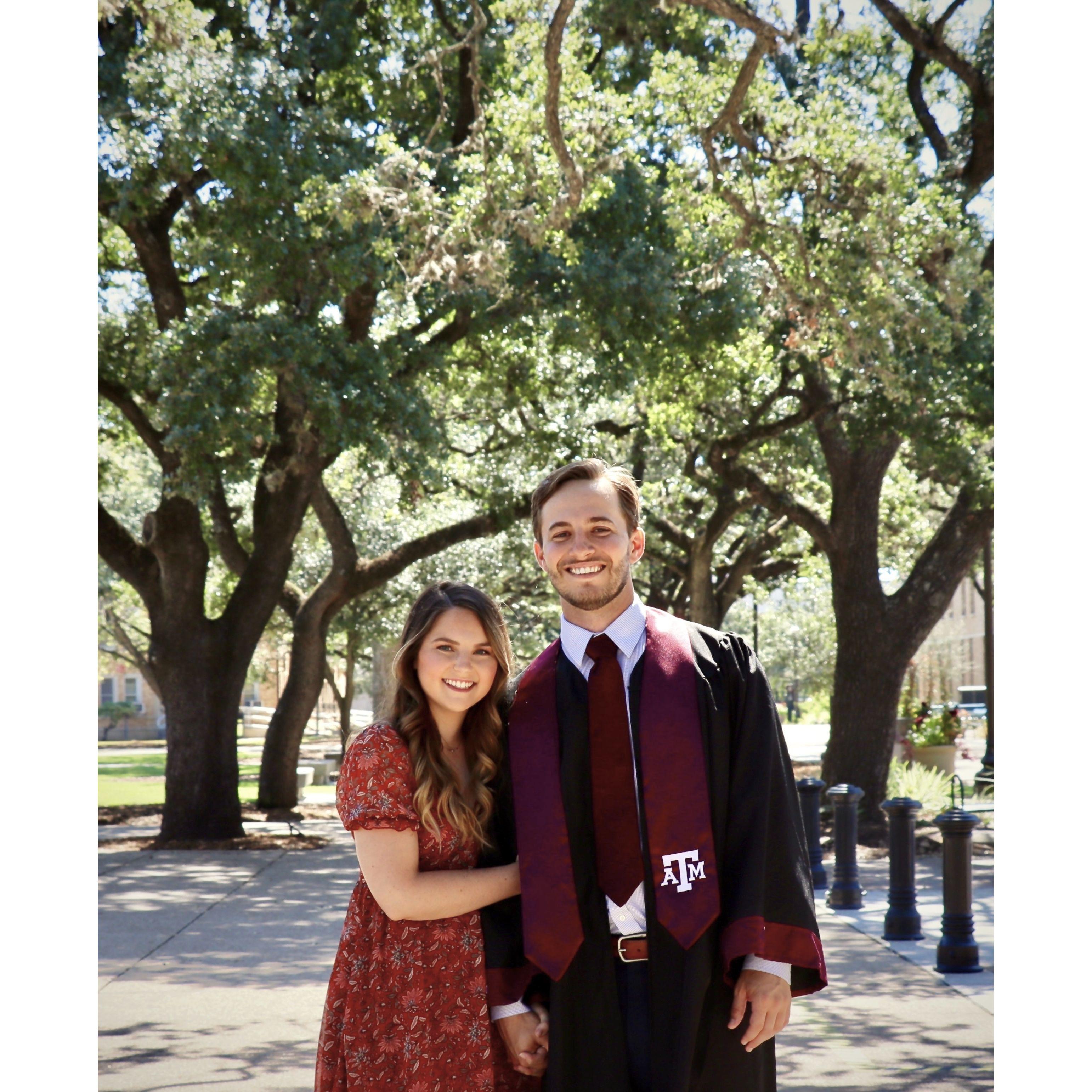 Tyler's graduation pictures, December 2021