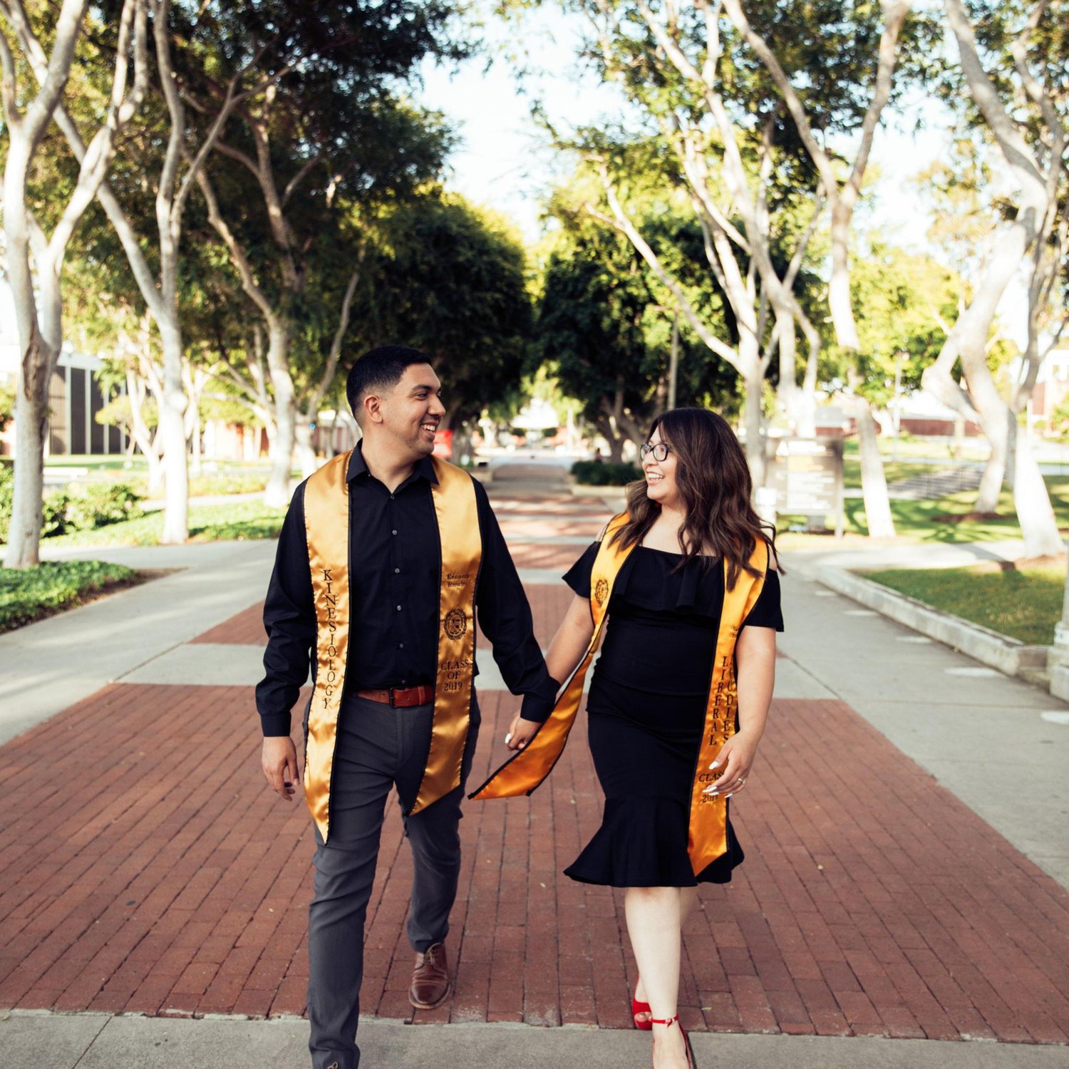 One of our final walks in school together, just with degrees!