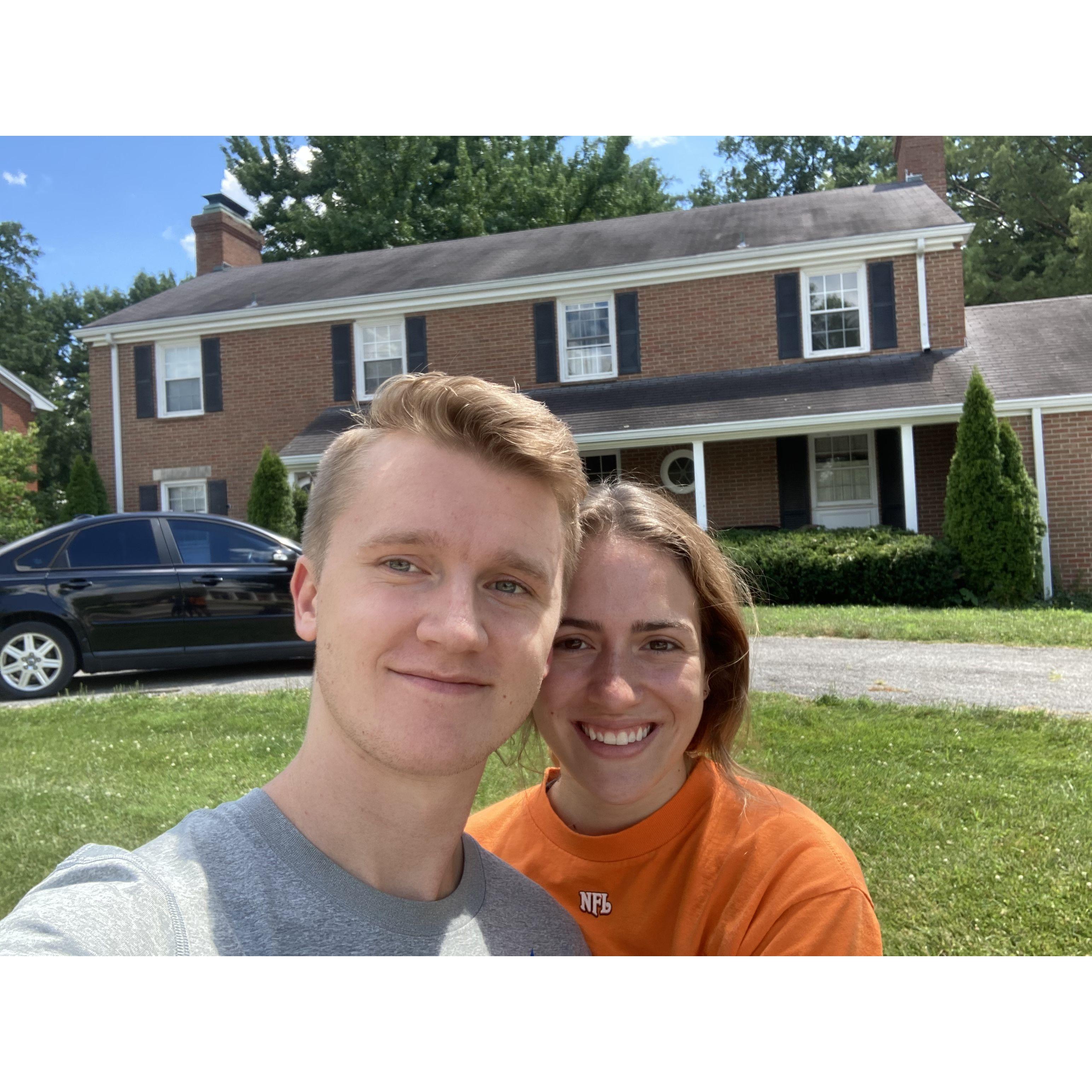 We said goodbye to our college house. The house was passed down to Alex and his friends where they moved in after Bridget graduated