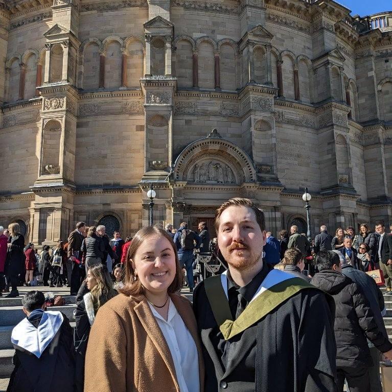 March 2023: Cody's graduation at the University of Edinburgh, and his 30th birthday