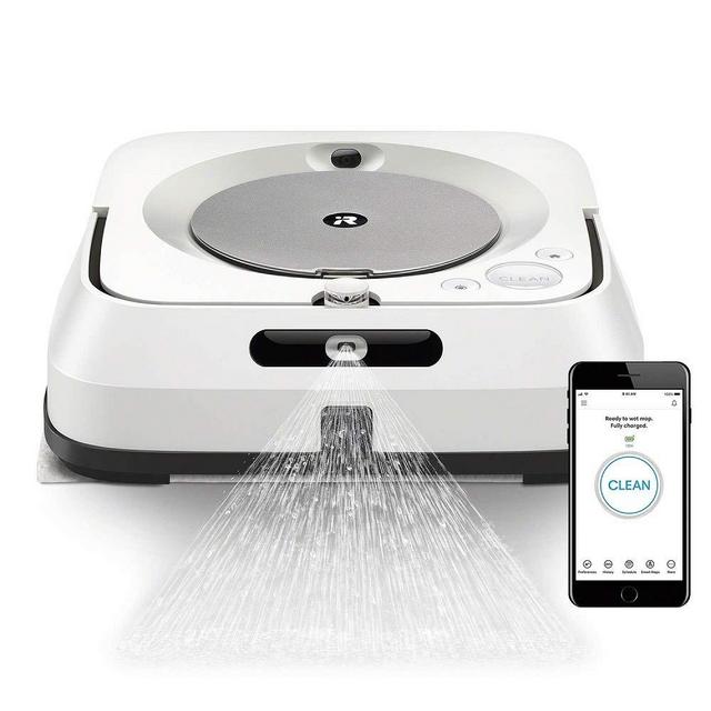 iRobot Braava Jet M6 (6110) Ultimate Robot Mop- Wi-Fi Connected, Precision Jet Spray, Smart Mapping, Works with Alexa, Ideal for Multiple Rooms, Recharges and Resumes