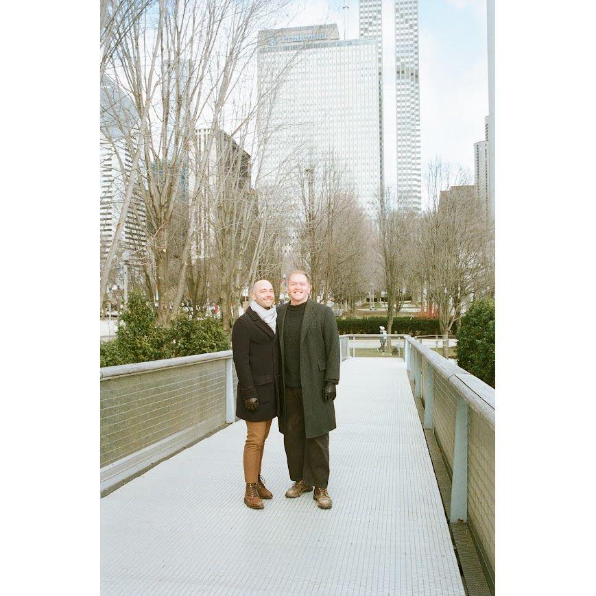 Engagement photos at the Chicago Art Institute, March 2023 PC: Marysa Kotsogiannis
