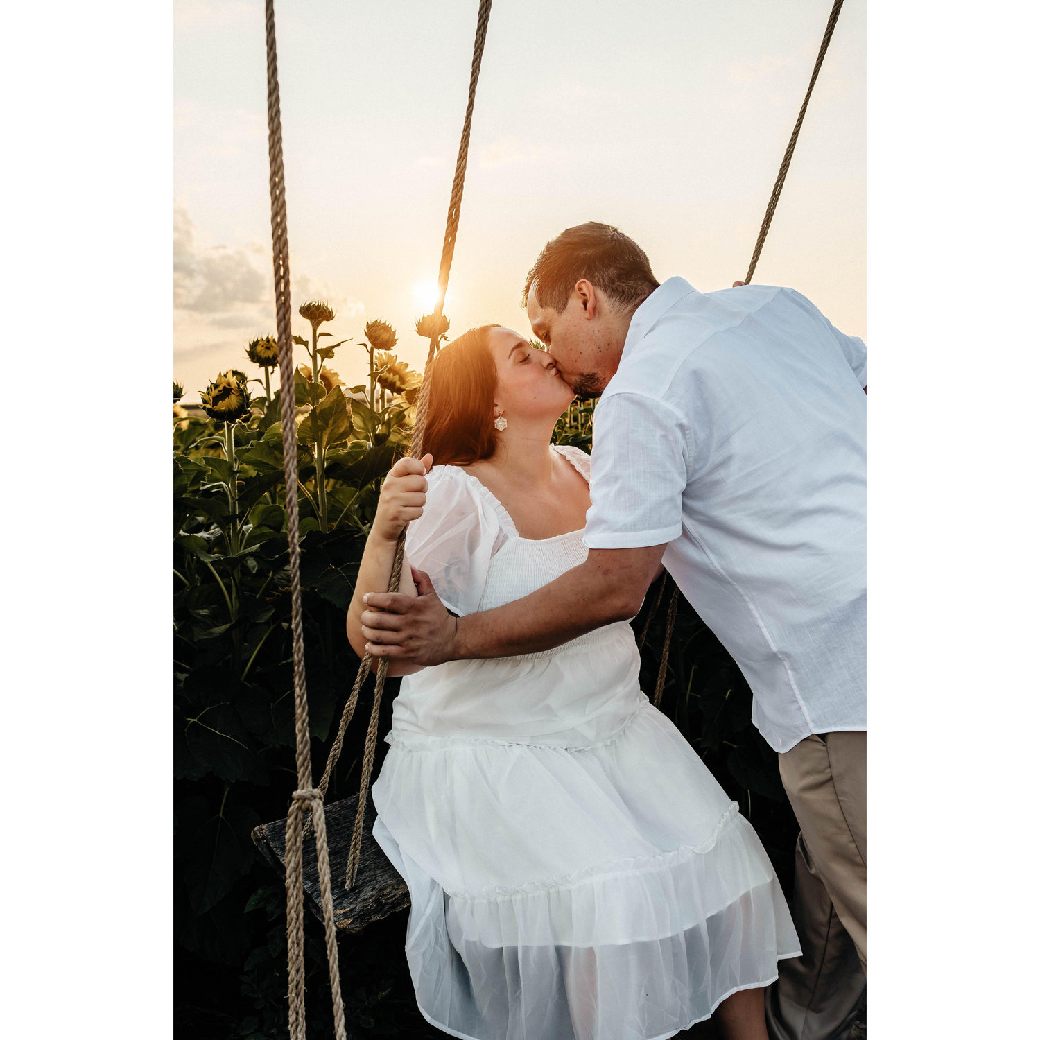 Part of our engagement shoot at Gust Brother's Flower and Produce Farm - where we had one of our most memorable dates.