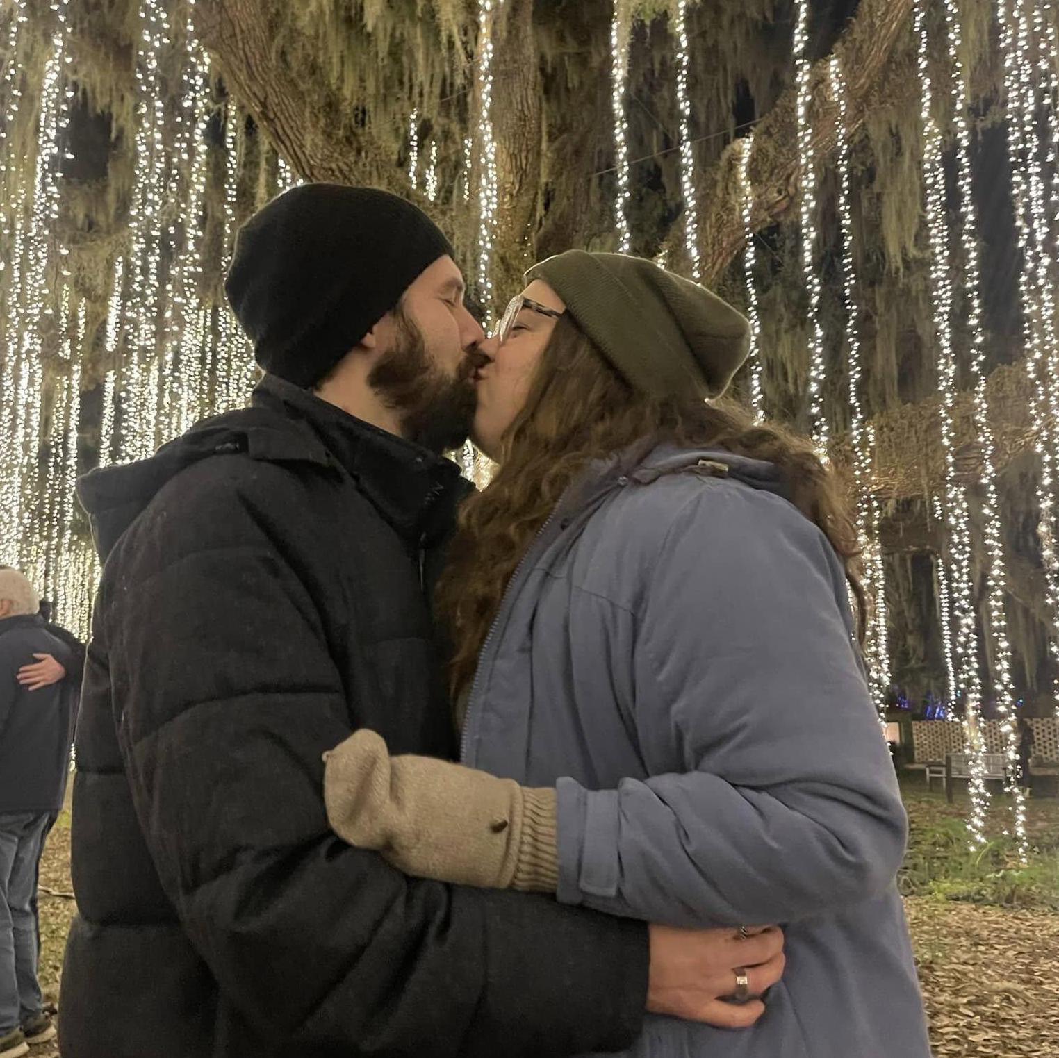Night of a Thousand Candles at Brookgreen! I thought he might propose here. Later on, he admitted he wanted to but he didn't have the ring yet.