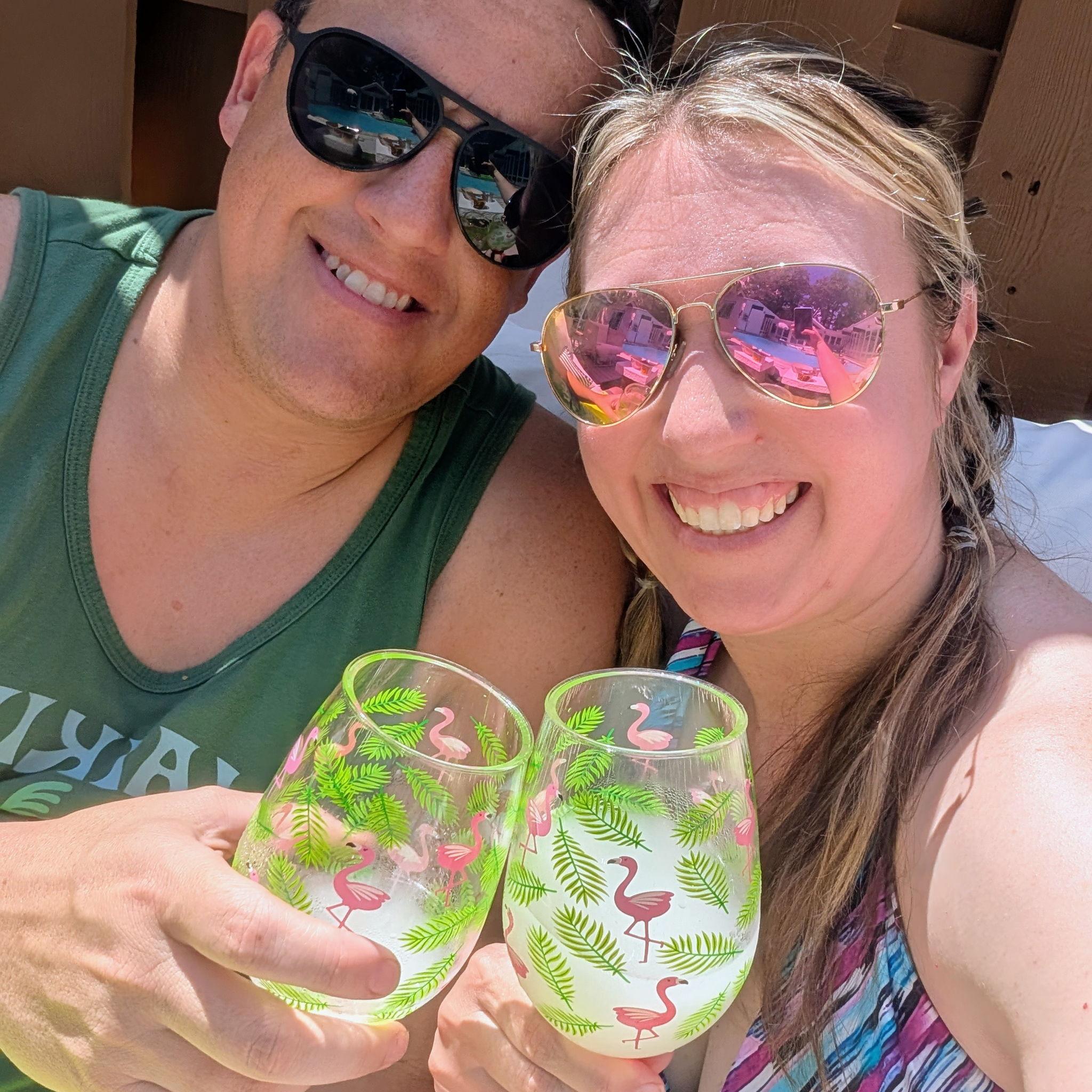 First pool party at Jai and Larry's!