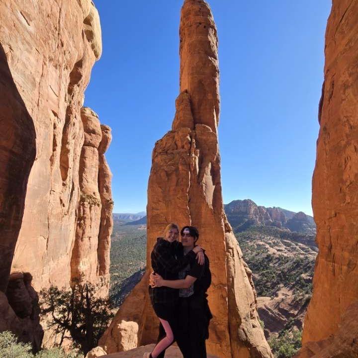 The top of Cathedral Rock in Arizona! Quite the hike