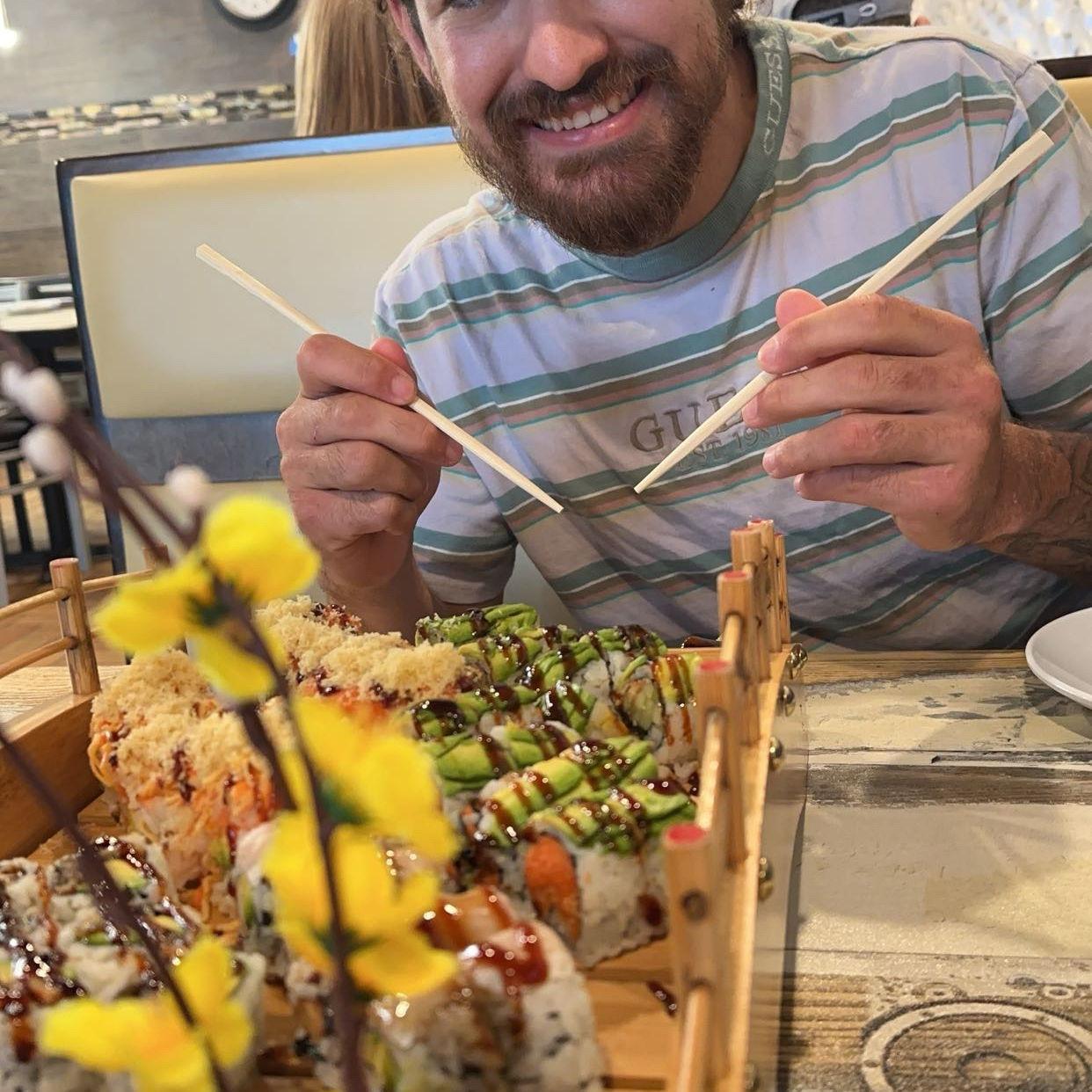 Our first all you can eat sushi place, off Thousand Oaks