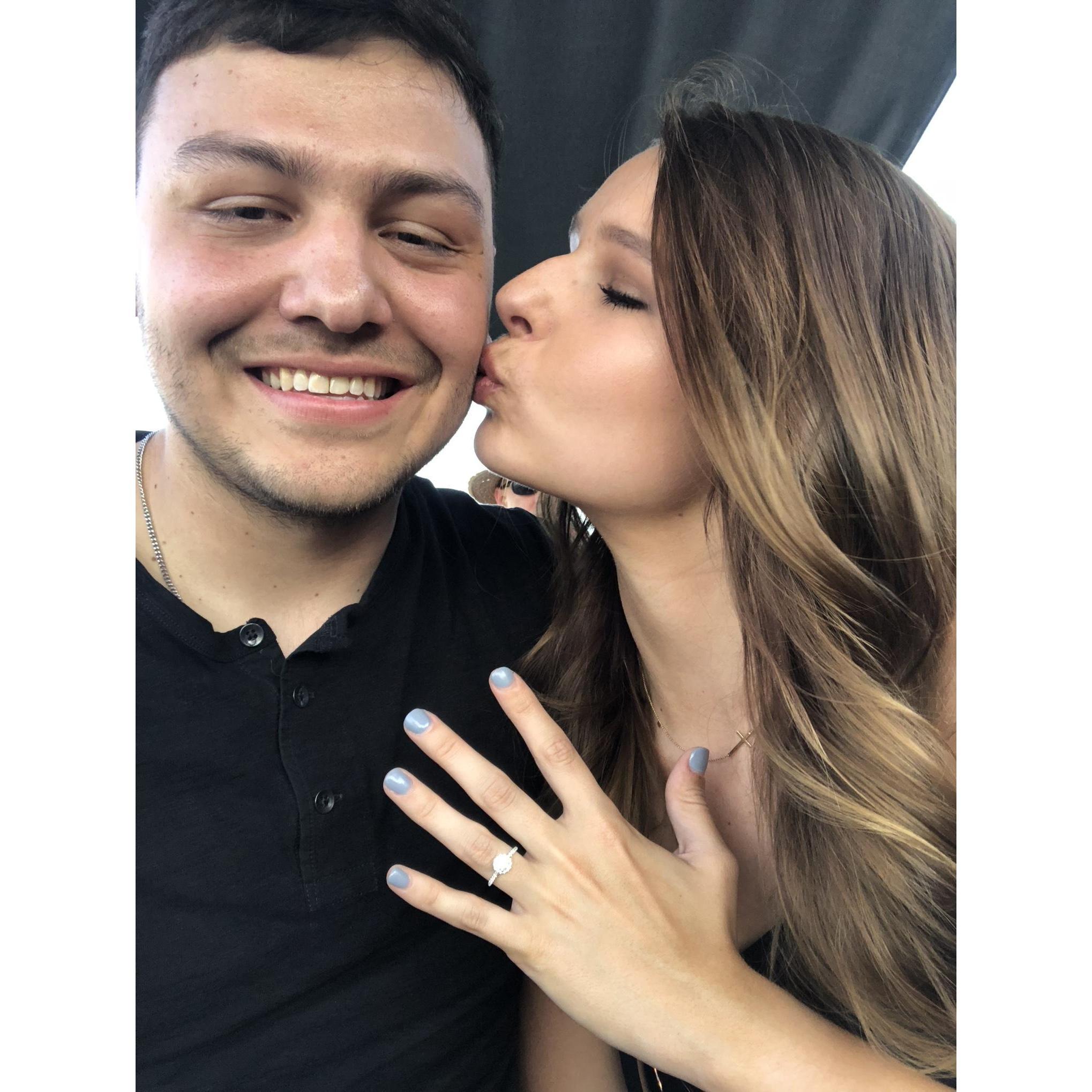 The day we got engaged!