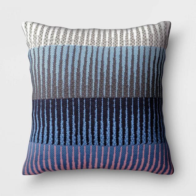 Ombre Outdoor Decorative Throw Pillow Pink/Blue/Gray - Project 62™