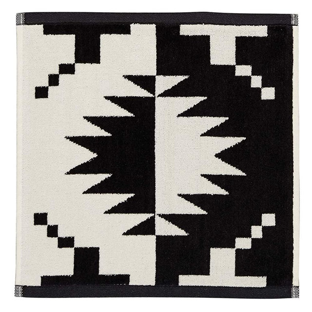 Pendleton Spider Rock Washcloth, Black/White, One Size