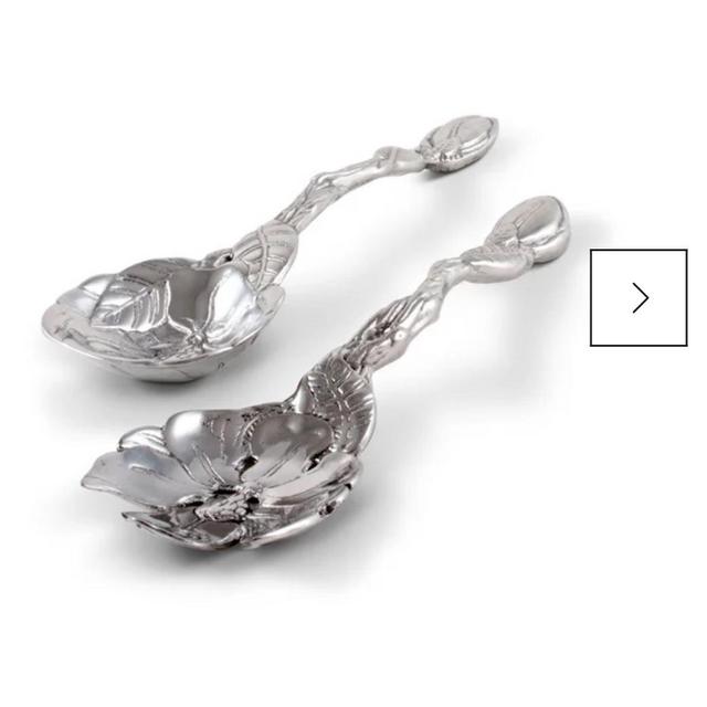 Arthur Court Magnolia 2 Piece Salad Servers Set | Perigold